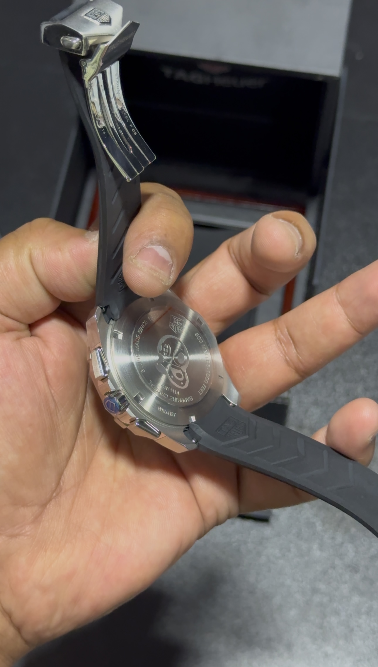 AquaRacer - Chrono - Green Dial - Black Silicon Strap