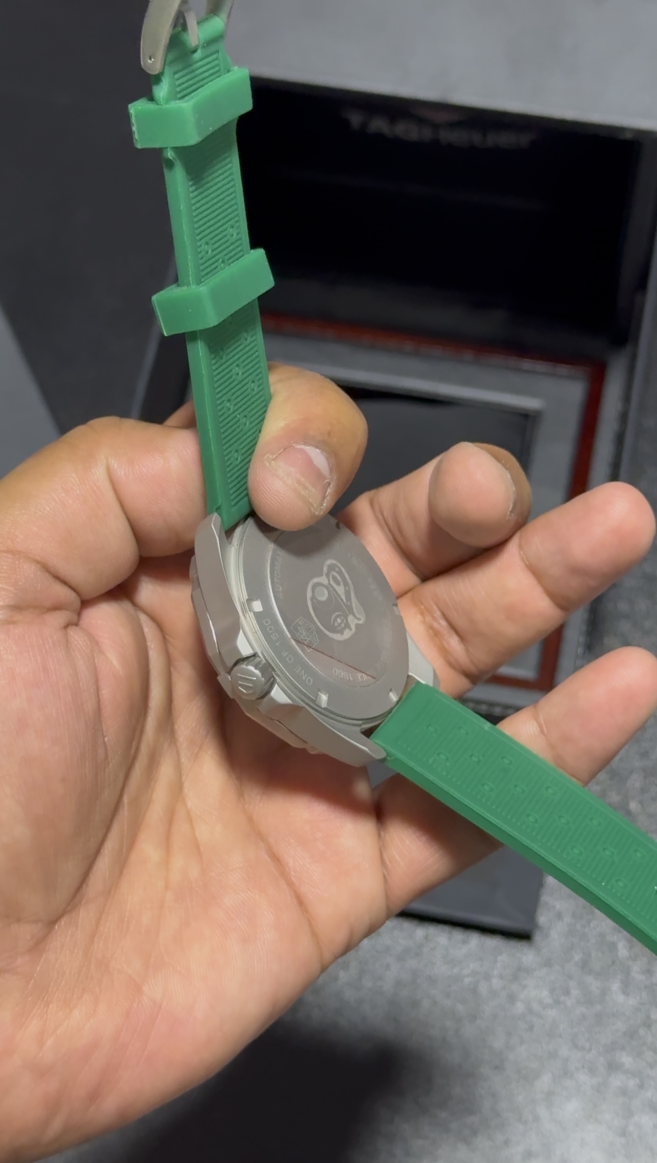 Bamford - Green Dial - Green Silicon Strap