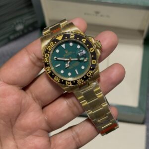 GMT - Green Dial - Gold Oyster Bracelet