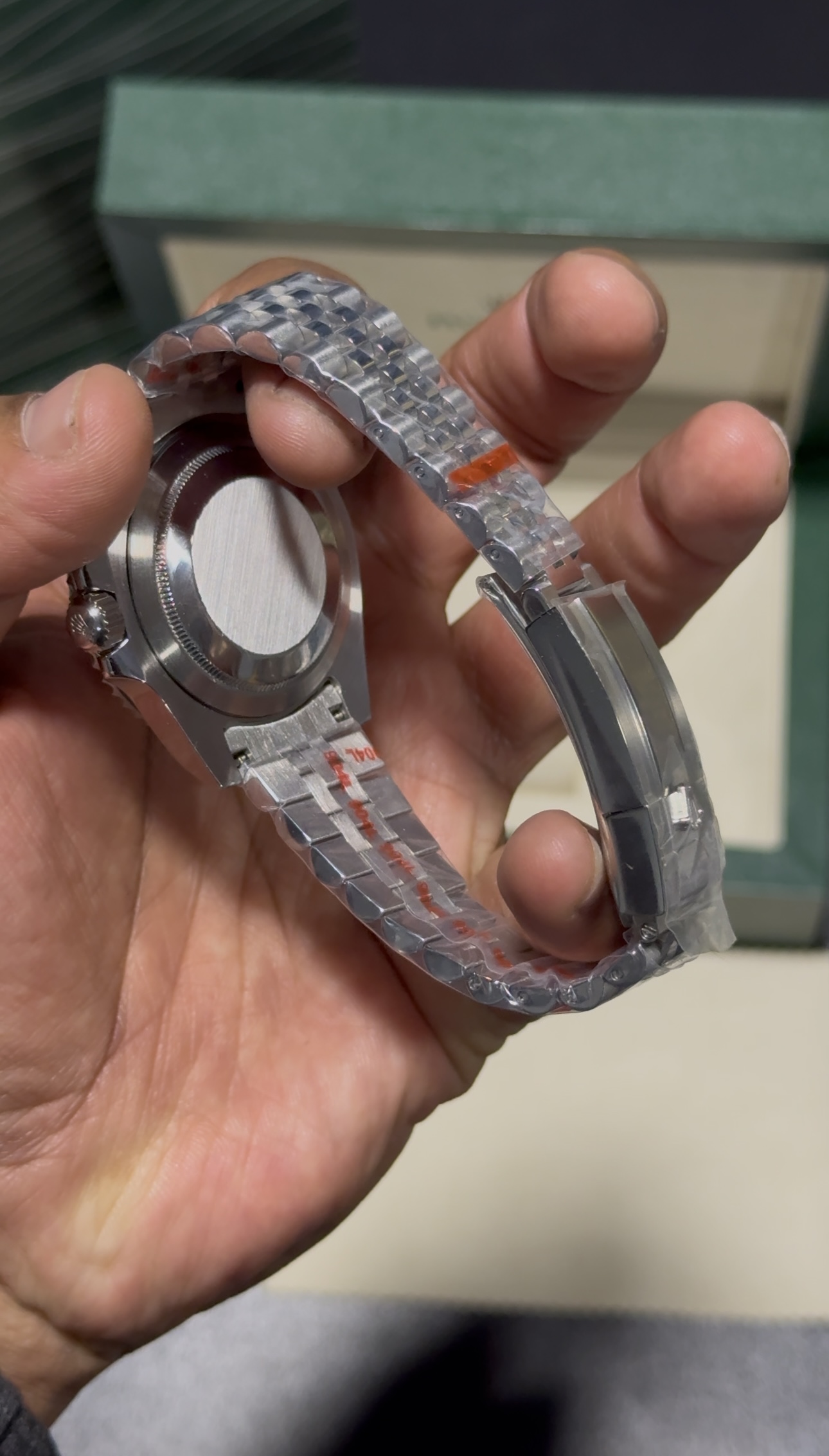 GMT Coke - Black Dial - Silver Jubilee Bracelet