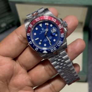GMT Pepsi - Blue Dial - Silver Jubilee Bracelet