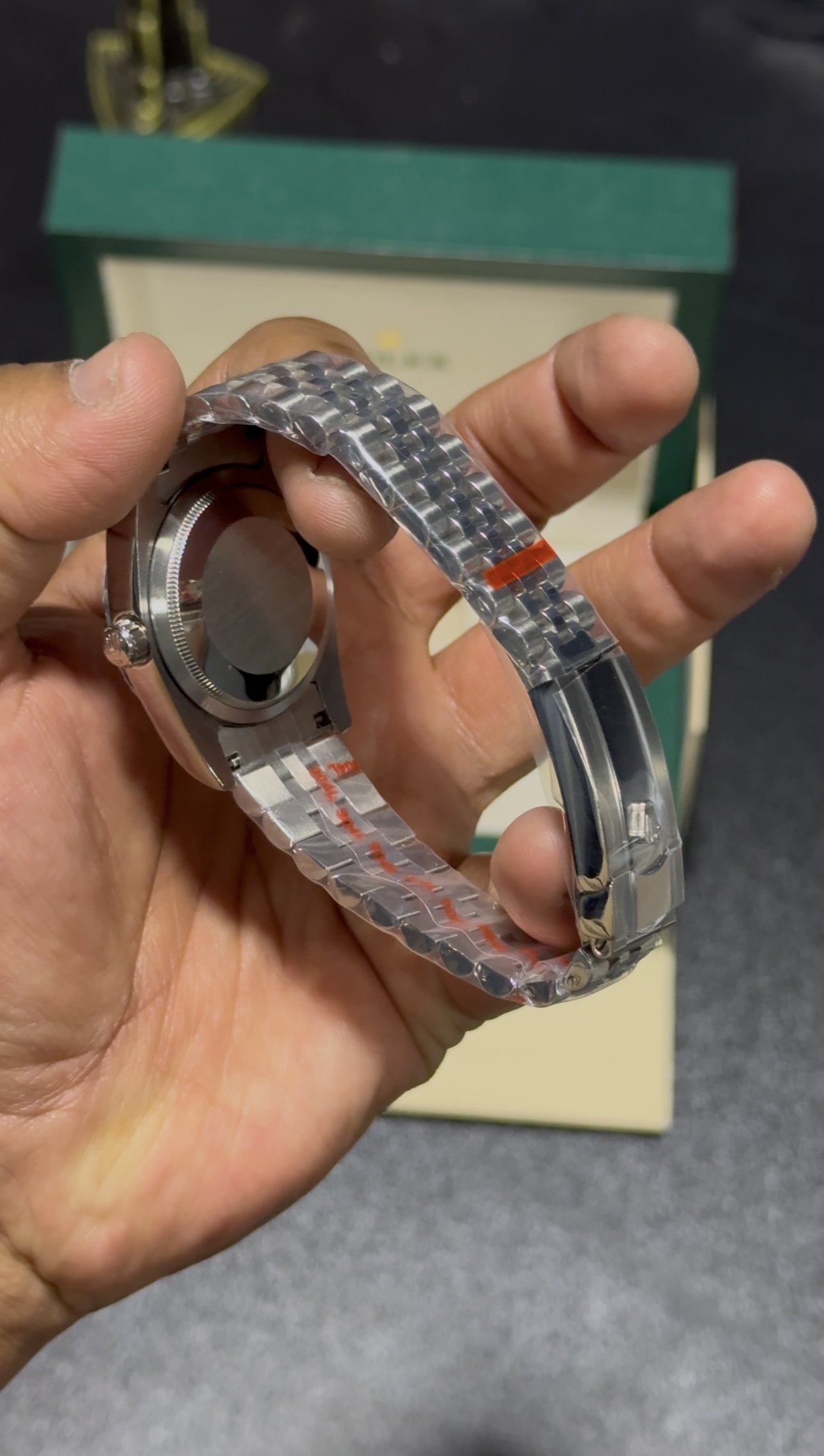 DateJust - 36mm UniSex - Blue Diamond Dial - Silver Jubilee Bracelet