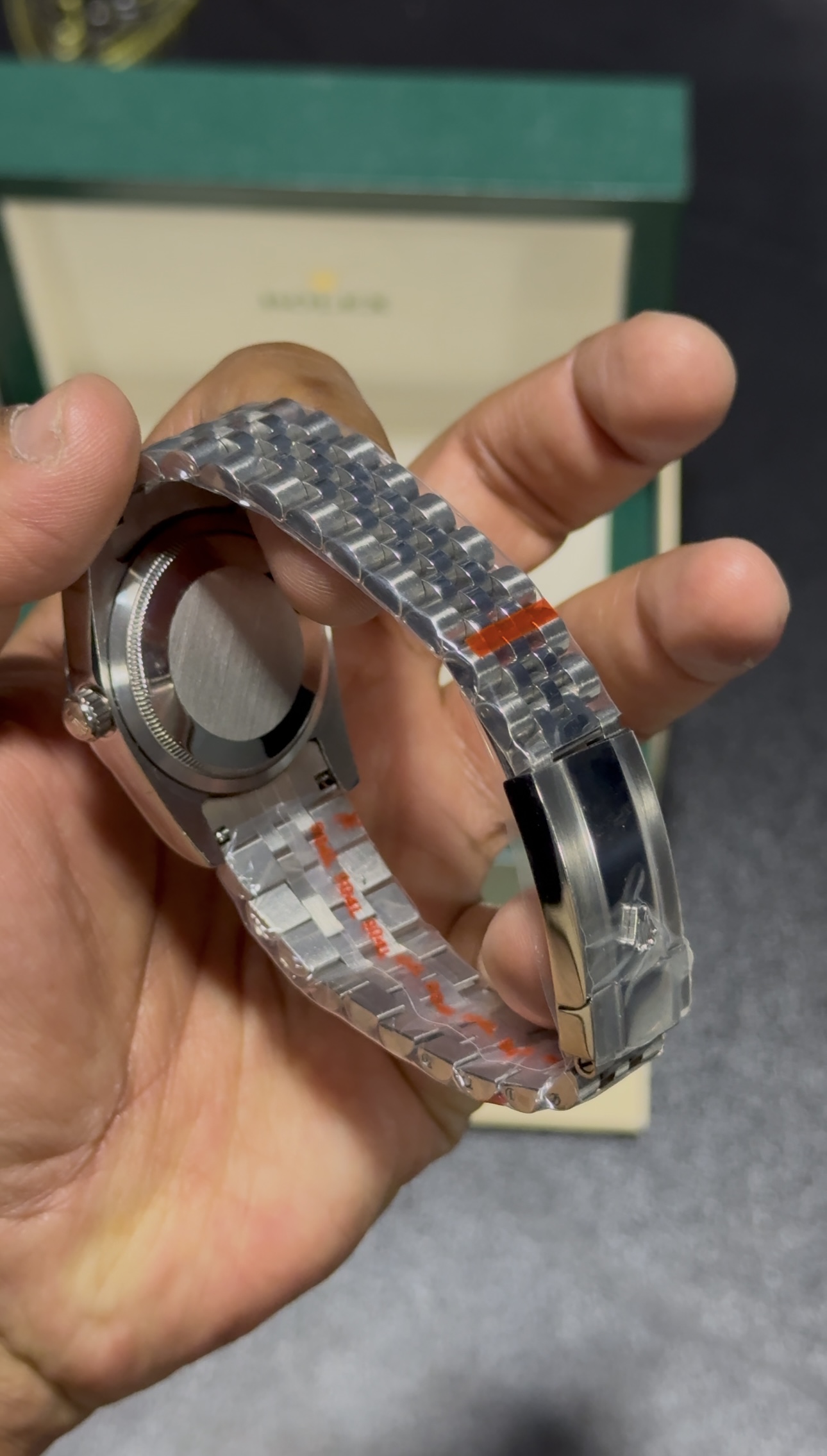 DateJust - 36mm UniSex - Green Dial - Silver Jubilee Bracelet