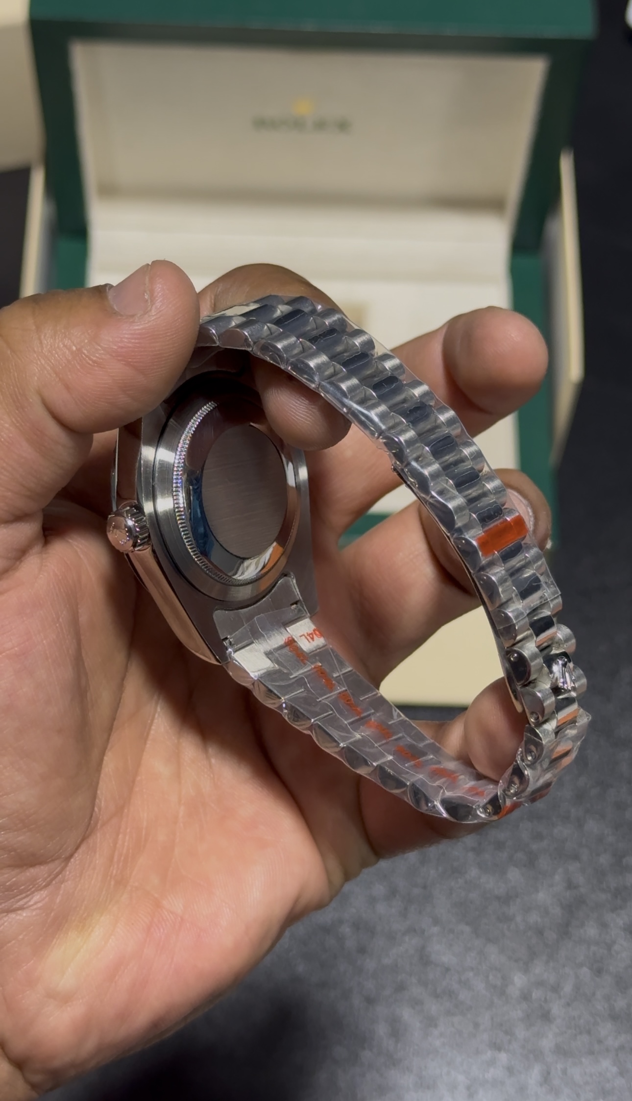 DayDate - Green Dial - Silver President Bracelet