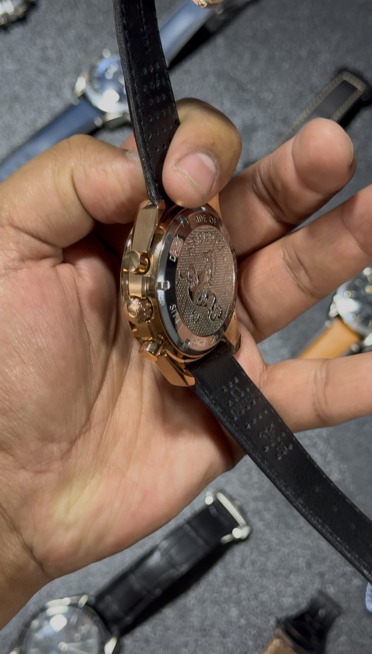 Speedmaster - Chrono - Black Dial - Black Leather Strap