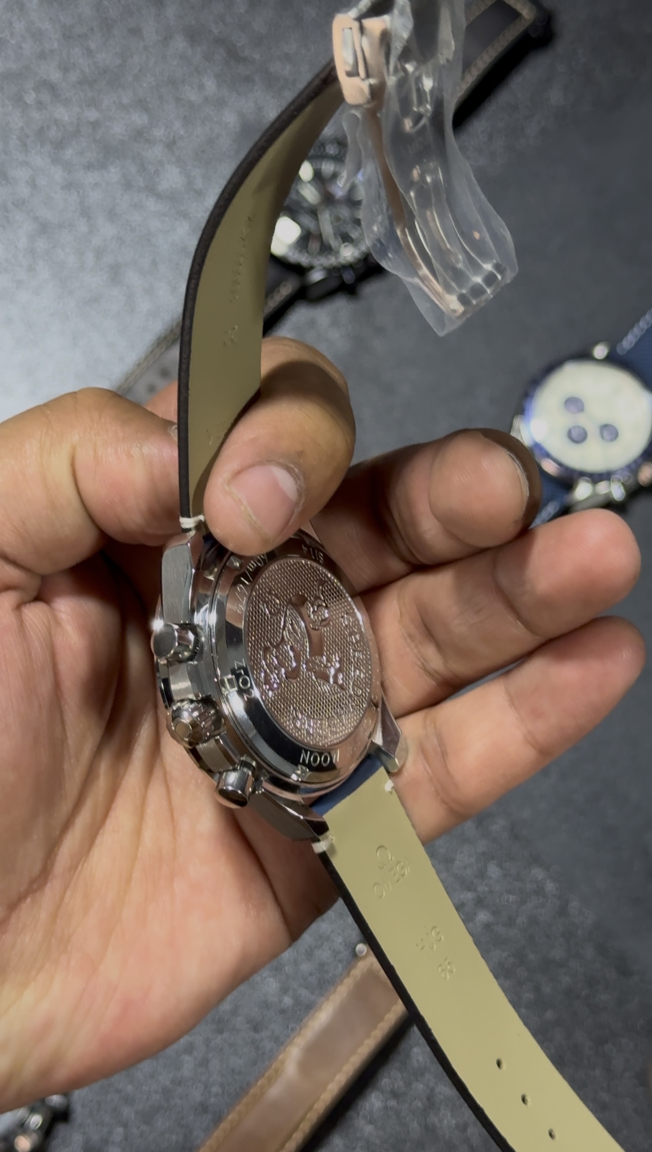 Speedmaster - Chrono - Blue Dial - Blue Leather Strap