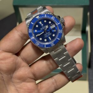 Submariner - Smurf - Silver Oyster Bracelet