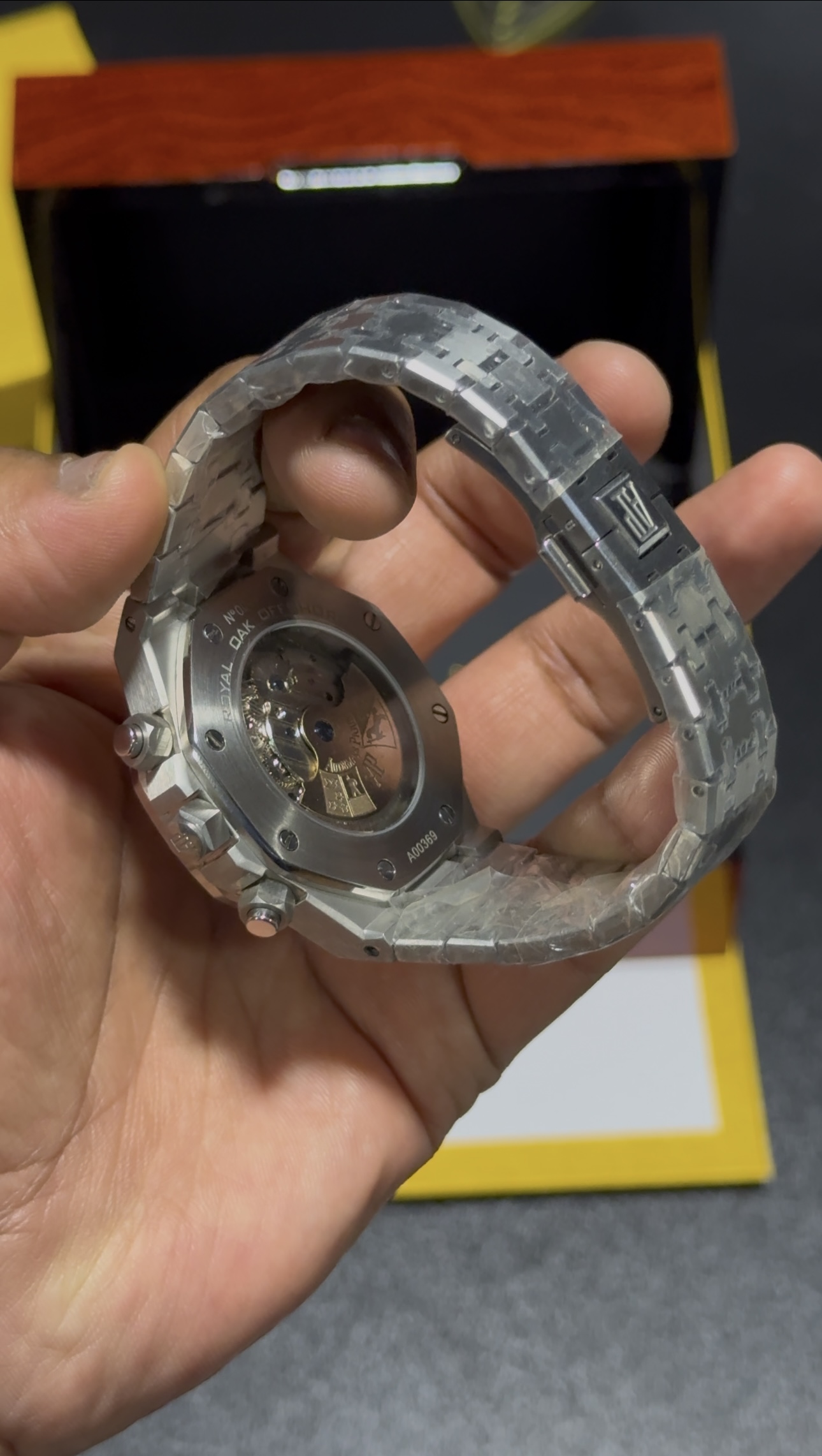 AP Royal Oak - Chrono + Tourbillon - White Dial - Silver Bracelet