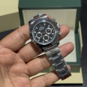 Daytona - Black Dial - Steel Case - Silver Oyster Bracelet