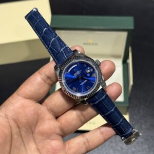 DayDate - Blue Dial - Blue Leather Strap
