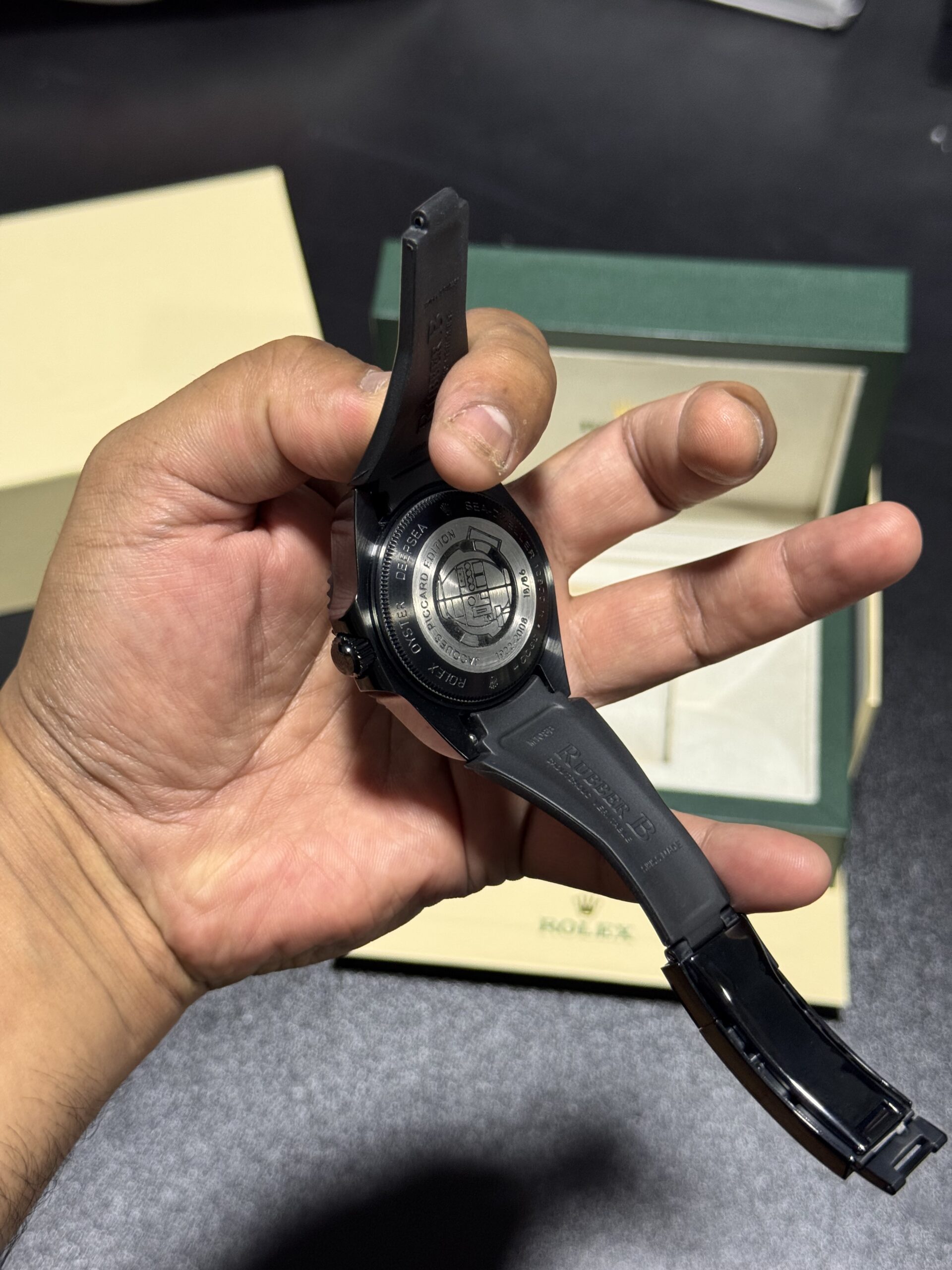 Sea-Dweller - All Black - Black Silicon Strap