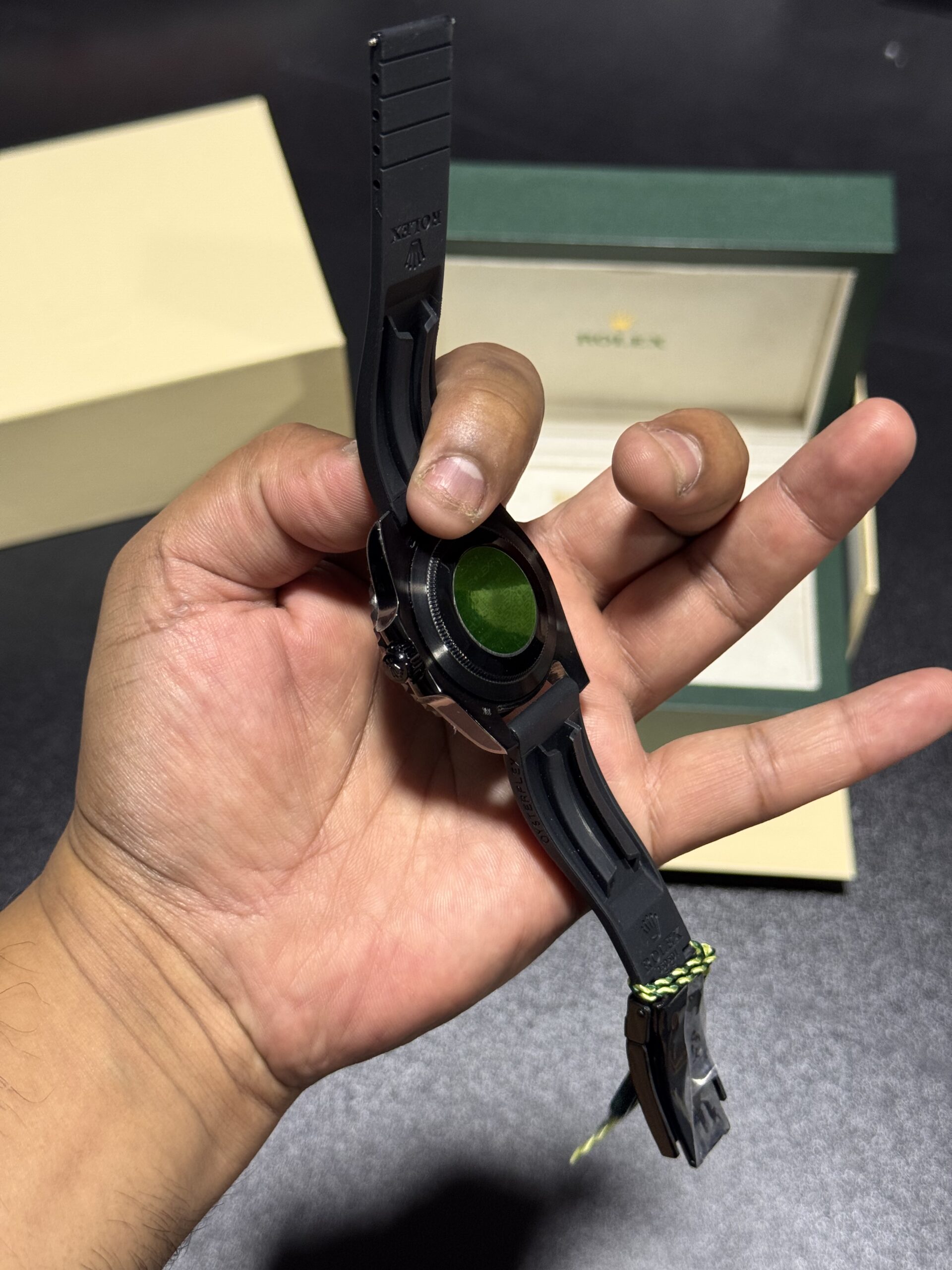 Yacht-Master - All Black - Black Silicon Strap