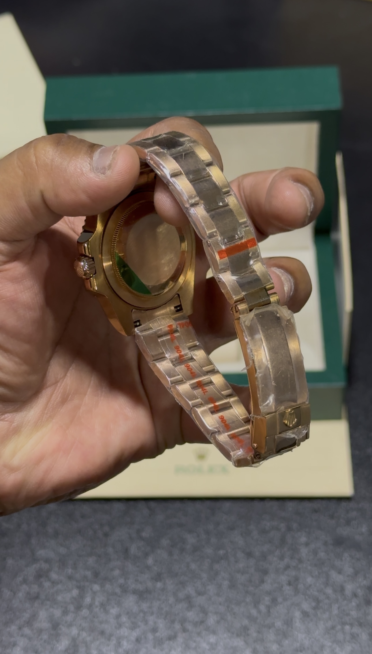 GMT - Rootbeer - Rosegold Oyster Bracelet