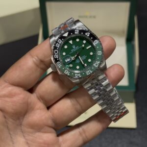 GMT Sprite - Green Dial - Silver Jubilee Bracelet