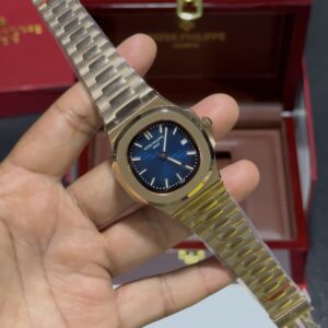 Nautilus - Blue Dial - Rosegold Bracelet