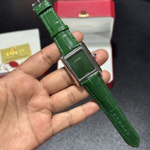 Tank - 38mm - Green Dial - Green Leather Strap