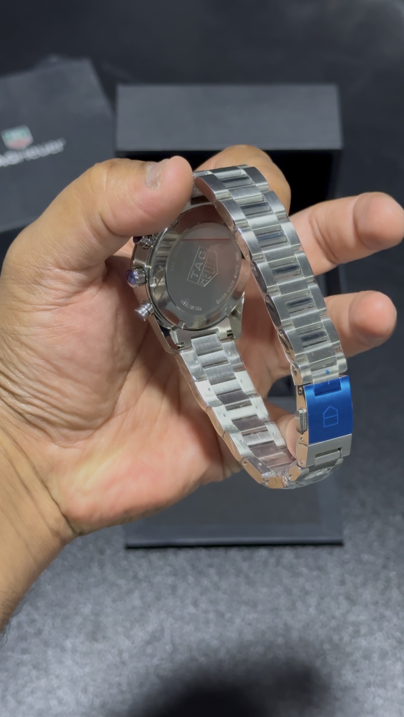 Carrera - Tourbillon + Chrono - Black Dial - Silver Bracelet