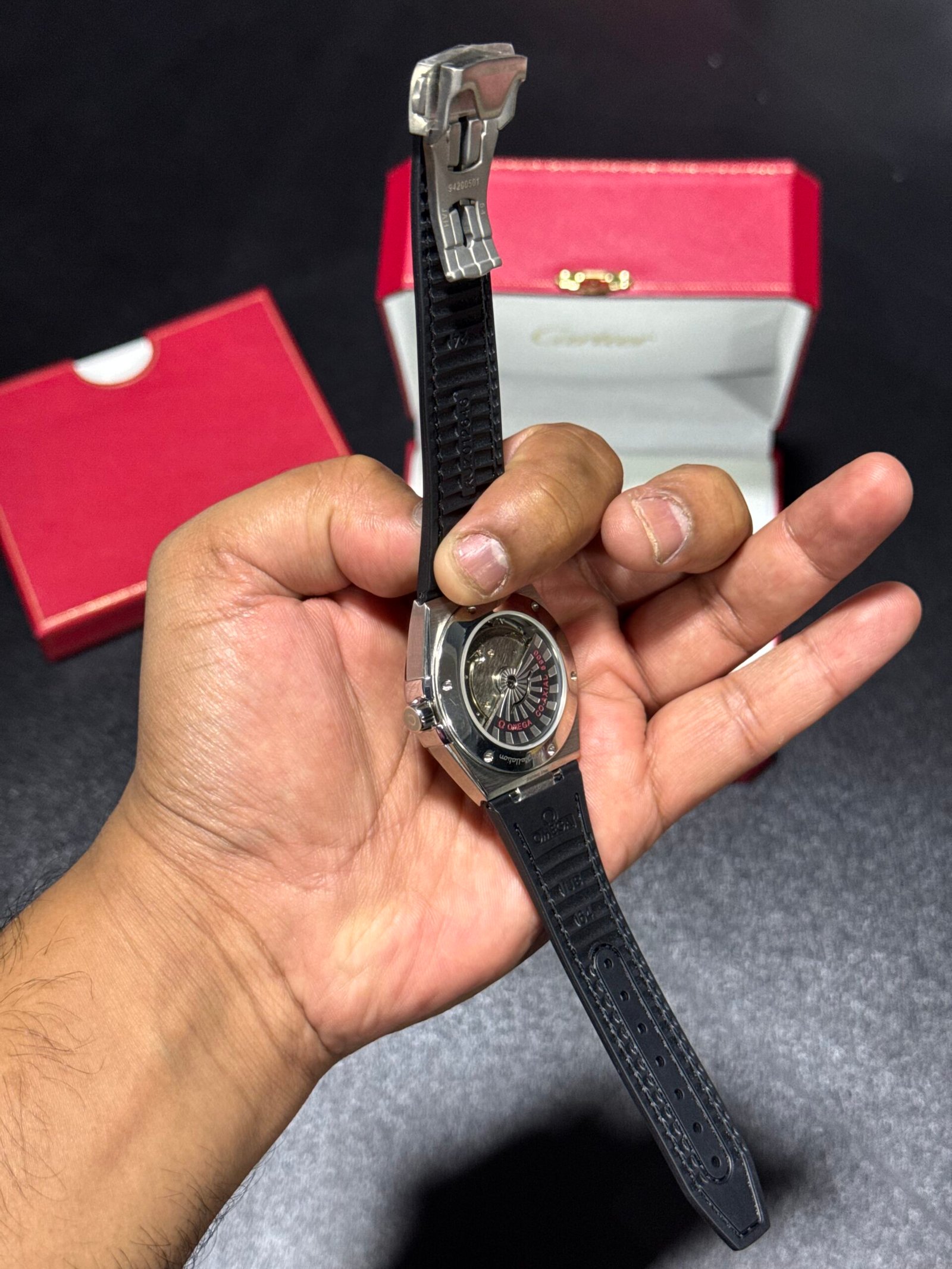 Constellation - Grey Dial - Black Leather Strap