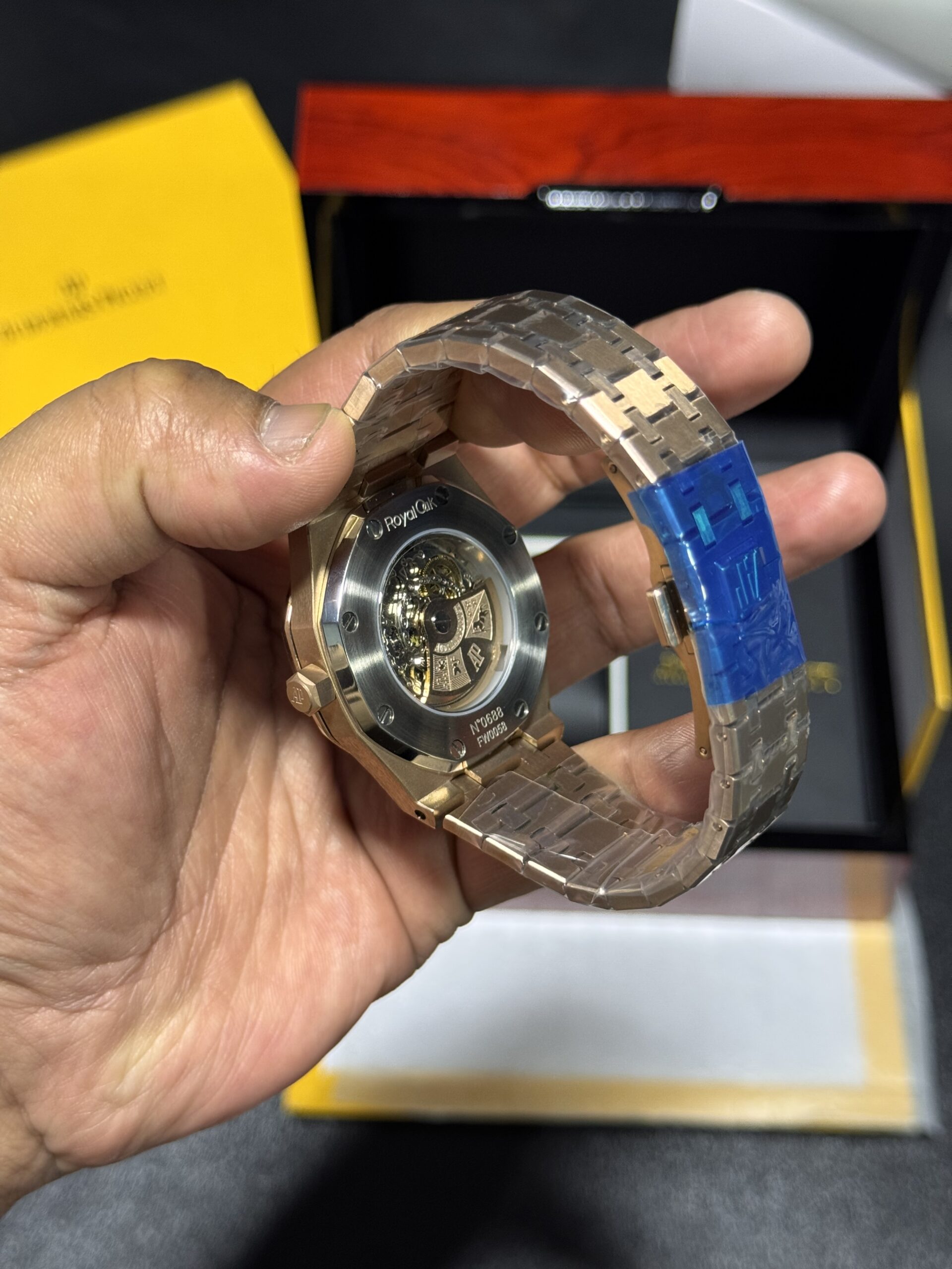 AP Skeleton - Black Dial - Rosegold Bracelet