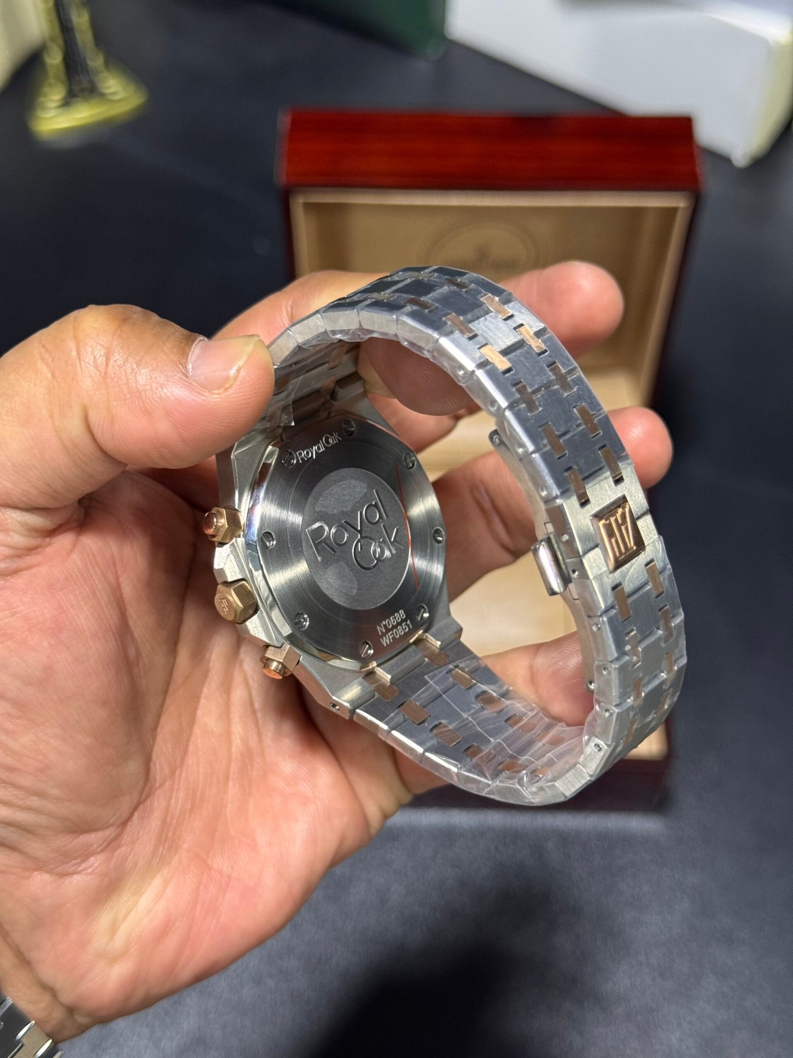 AP Royal Oak - Chrono - Black Dial - Twotone Bracelet