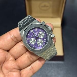 AP Royal Oak - Purple Dial - Silver Bracelet