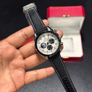 Snoopy - White Dial - Black Fabric Strap