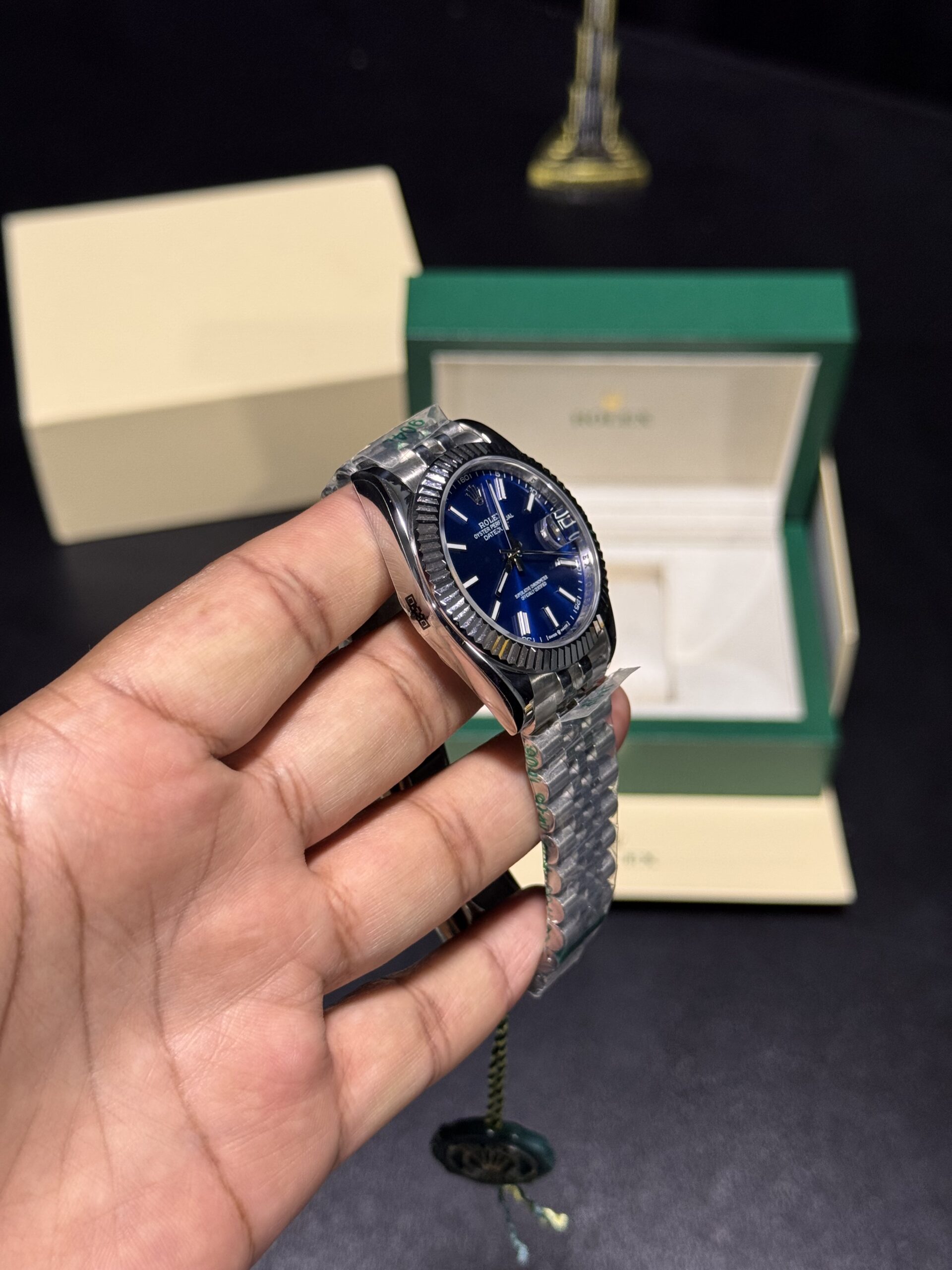 Datejust - Blue Dial - Silver Jubilee Bracelet