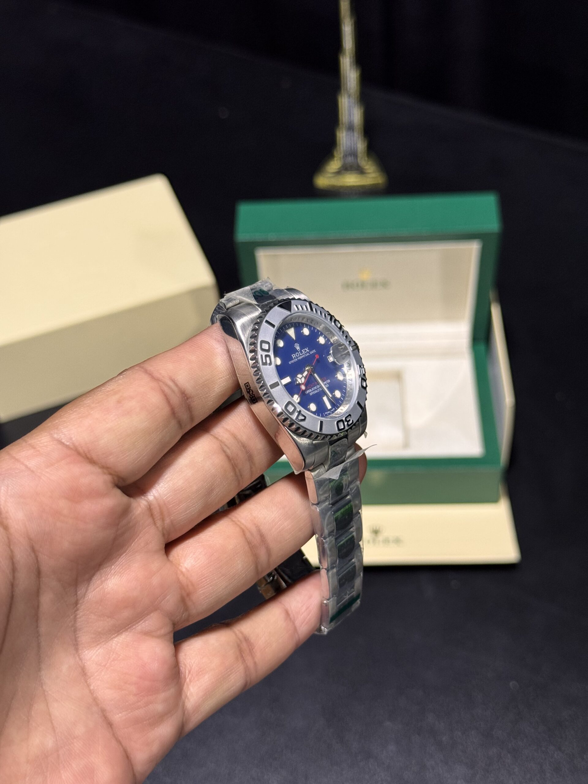 Yatch Master - Blue Dial - Silver Oyster Bracelet