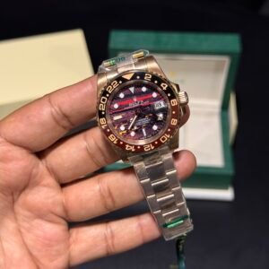 GMT - Tiger Iron Dial - Rosegold Oyster Bracelet